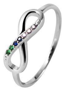 Fingerring Akzent "Kitam" aus 925 Sterlingsilber, rhodiniert, langlebig, Gr. 54-62" Gr. 60, silber (silberfarbig), Fingerringe, Damen, 60, Silber 925 (Sterlingsilber), Fingerring