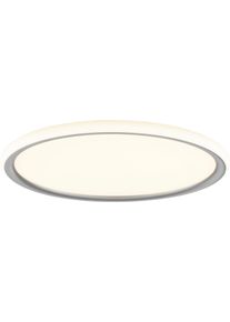 Brilliant LED Deckenleuchte "Carloz", wei&szlig; (silberfarben, wei&szlig;), 1, &Oslash; 40cm H: 3cm, 1 Stk., Leuchten, LED Panel dimmbar, 3 Licht-Modi, 3000 K, Memoryfunktion, LED Deckenleuchte