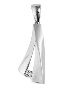 Kettenanh&auml;nger Akzent "Vanja" aus 925 Sterlingsilber, rhodiniert, langlebig", silber (silberfarbig), Schmuckanh&auml;nger, Damen, Silber 925 (Sterlingsilber), Kettenanh&auml;nger
