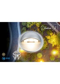 Briloner Leuchten LED Einbauleuchte "TEAK", silber (chromfarben, matt), 1, H: 8,5cm, 1 Stk., Leuchten, 3,5x3 cm, Outdoor, Garten, Terrasse, LED Einbauleuchte