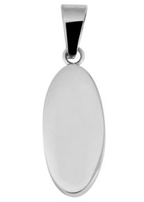 Anh&auml;nger mit Gravur Akzent "Lavin, silberfarbig, langlebig", silber (silberfarbig), Schmuckanh&auml;nger, Damen, Edelstahl, Anh&auml;nger mit Gravur