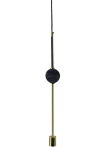 Kayoom H&auml;ngeleuchte "Camryn in Schwarz, ohne Leuchtmittel, LxBxH: 8 x 4 x 65 cm", gold (schwarz), H: 65cm, 1 Stk., Leuchten, H&auml;ngeleuchte