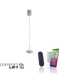 LED Pendelleuchte "Q-ROTATE", silber (aluminiumfarben), 1, &Oslash; 14cm, 1 Stk., NEUHAUS Q SMART HOME LIGHTS, Leuchten, LED Pendelleuchte