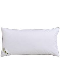 fj&ouml;dur 3-Kammer-Kopfkissen FJ&Ouml;DUR "Franzisk", wei&szlig;, B:40cm L:80cm, Bezug: 100% Baumwolle. F&uuml;llung Au&szlig;enkammer: 100% G&auml;nsedaunen. F&uuml;llung Innenkammer: 100% G&auml;nsefeder, Kopfkissen, 3-Kammer-Kopfkissen, 3-Kammer-Kopfkissen, Kissen in 40x80 oder 80x80 cm erh&auml;ltlich
