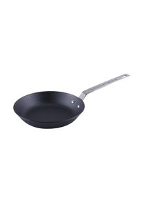 Bratpfanne RONNEBY BRUK "Karbon-Bratpfanne, mit rostfreiem Schmiedegriff", schwarz, B:24cm H:4,5cm L:46cm, Pfannen, Bratpfanne, Karbonstahlk&ouml;rper mit Pr&auml;gemuster