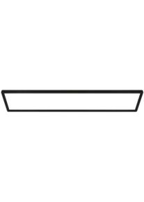 B.K.LICHT LED Panel "SHALLOW", schwarz (matt, schwarz), 1, H: 3cm, 1 Stk., Leuchten, 98x20x3 cm, Badlampe, Badezimmer, K&uuml;che, Wohnzimmer, LED Panel