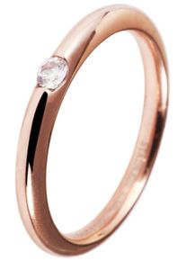 Fingerring Akzent "Barii, langlebig" Gr. 52, rosa (ros&eacute;goldfarbig), Fingerringe, Damen, 52, Edelstahl, Fingerring