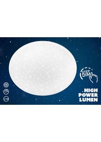 Briloner Leuchten LED Deckenleuchte "LUMENIA", wei&szlig;, 1, &Oslash; 24cm H: 6cm, 1 Stk., Leuchten, 28x6,5 cm, Wohnzimmer, Schlafzimmer, Flur, K&uuml;che, LED Deckenleuchte