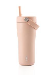 Thermobecher Equa "Carry Cup, Isolierbecher, 600 ml", beige (rosa), H:24cm &Oslash;:9cm, Edelstahl, Kunststoff, Stahl, Trinkgef&auml;&szlig;e, Thermobecher, auslaufsicherer Coffee-to-go-Becher