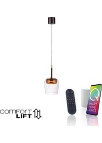 LED Pendelleuchte "Q-KON", rosa (kupferfarben), 1, &Oslash; 21cm, 1 Stk., NEUHAUS Q SMART HOME LIGHTS, Leuchten, LED Pendelleuchte