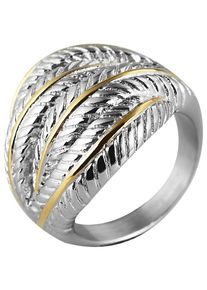 Fingerring Akzent "Kuna, langlebig" Gr. 54, bunt (bicolor), Fingerringe, Damen, 54, Edelstahl, Fingerring