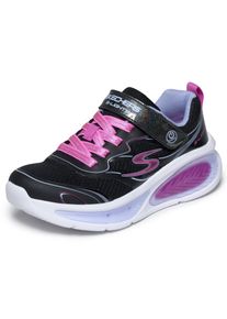 Sneaker Skechers "COSMIC GLOW 2.0 Blinkschuh", M&auml;dchen, Gr. 33, pink (schwarz, multi), Lederimitat, Schuhe Sneaker, Blinkschuh mit Elastik-Schn&uuml;rsenkeln, Gr&ouml;&szlig;enschablone zum Download