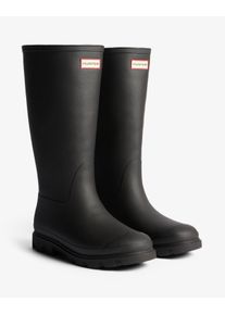 Gummistiefel Hunter "UNISEX DOWNPOUR TALL INSULATED BOOT", Damen, Gr. 40, schwarz, Synthetik, Schuhe Gummistiefel, wasserdichte Winterschuhe, Snowboots, gef&uuml;ttert