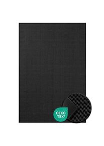 Floordirekt Schmutzfangmatte, Anthrazit, Textil, meliert, rechteckig, 120x180 cm, Oeko-Tex&reg; Standard 100, rutschfest, schmutzabweisend, f&uuml;r Fu&szlig;bodenheizung geeignet, f&uuml;r alle Fu&szlig;b&ouml;den geeignet, rutschhemmend, pflegeleicht, abriebfest, lichtunempfindlich, widerstandsf&auml;hig, Teppiche und B&ouml;den, Schmutzfangmatten, Schmutzfangmatten