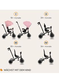 lionelo Tris Plus Wielofunkcyjny Rower Biegowy | r&oacute;żowy