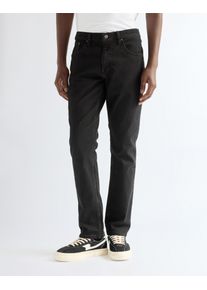 Slim-fit-Jeans Wrangler "Foundation", Herren, Gr. 38, L&auml;nge 34, schwarz, Denim/Jeans, Obermaterial: 99% Baumwolle, 1% Elasthan, slim fit lang, Jeans Slim-fit-Jeans, Slim fit