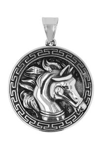 Kettenanh&auml;nger Akzent "Mohra, langlebig", silber (silberfarbig), Schmuckanh&auml;nger, Damen, Edelstahl, Kettenanh&auml;nger