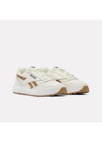 Sneaker Reebok CLASSIC "REEBOK RUN LXS", Damen, Gr. 38, beige (chalk, cheetah), Leder, Synthetik, Textil, Schuhe Sneaker