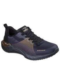 Slip-On Sneaker Skechers "SNOOP ACE-CYBER WALKER", Herren, Gr. 42, Textil, schwarz (schwarz, goldfarben), Lederimitat, Textil, kontrastfarbene Details, Schuhe Slip-On Sneaker, Schn&uuml;rschuh, Sportschuh, Snoop Sneaker zum Schlupfen