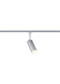 Paulmann Schienensystem-Leuchten "URail Spot Tubo 1x4W 2700-4000K 230V", silber (chromfarben matt), 1, &Oslash; 4,3cm H: 19cm, 1 Stk., Leuchten, 3-Step-Dim, Schienensystem-Leuchten