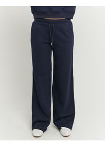Sweathose Tally Weijl "SPACOWIBY", Damen, Gr. 40, N-Gr, blau (nuit), Sweatware, Obermaterial: 64% Baumwolle, 36% Polyester, unifarben, lang, Hosen Sweathose, Baumwollmischung, weit