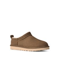 UGG Australia Schlupfboots UGG "UNISEX, CLASSIC MICRO", Herren, Gr. 8 (41), braun (light bronze, bronzefarben), Veloursleder, unifarben, Schuhe Schlupfboots, Boots, Clogs mit praktischer Anziehlasche