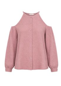 Langarmbluse SASSYCLASSY "Musselin Bluse mit Cut-Outs", Damen, Gr. M-38, rosa (altrosa), Weitere Stoffart, Obermaterial: 100% Baumwolle CO., H&uuml;ftbedeckend, Rundhals, Blusen Langarmbluse, Moderne Langarmbluse mit Knopfleiste in flie&szlig;endem Schnitt