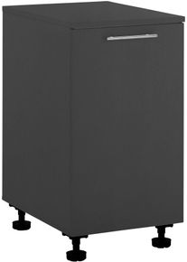 Sp&uuml;lenschrank LAUNDREEZY "Laundreezy, Sp&uuml;lenschrank BxHxT 50x92x68 cm", grau (anthrazit matt), B:50cm H:92cm T:68cm, Holzwerkstoff, Schr&auml;nke, Sp&uuml;lenschrank, Breite 50cm, T&uuml;r L/R montierbar, Softclose, h&ouml;henverstellbare F&uuml;&szlig;e