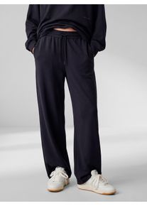 Loungehose Copenhagen Studios, Damen, Gr. 48/50, N-Gr, schwarz (marine), Sweatware, Obermaterial: 54% Modal, 40% Polyester, 6% Elasthan, bequem lang, Hosen Loungehose, extra softes Material