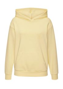Kapuzensweatshirt BENCH. LOUNGEWEAR, Damen, Gr. 48/50, gelb, angeraute Sweatware, Obermaterial: 60% Baumwolle, 40% Polyester, unifarben, Basic, Basic, Sweatshirts Kapuzensweatshirt, mit tonigem Frontprint
