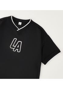 T-Shirt IDO "BOY SUMMER T-SHIRT", Jungen, Gr. 122, schwarz, 100% Polyester, Shirts T-Shirt