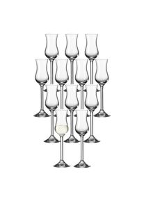 Schnapsglas Leonardo "Grappaglas Daily 100 ml 12er Set transparent", bunt (transparent), Glas, Trinkgef&auml;&szlig;e, Schnapsglas