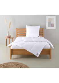 Daunenbettdecke + Kopfkissen OTTO HOME "Lodiken, Bettdecke 135x200 cm, 155x220 cm, Decke Made in Germany", wei&szlig;, B/L: 155cm x 220cm Anzahl Teile 1, B/L: 80cm x 80cm Anzahl Teile 1, Bezug: Baumwolle F&uuml;llung: Entendaune/-feder, extrawarm, Bettdecken Bezug: 100% Baumwolle. Kopfkissen Bezug: 100% Baumwolle. Bettdecken F&uuml;llung: 70% Daunen, 30% Federn. Kopfkissen F&uuml;llung: 100% Federn, Bettwaren-Sets, Da