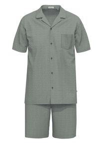 Schlafanzug Seidensticker "Herren Schlafanzug kurz bodywear", Herren, Gr. 58, grau (anthrazit), Homewear-Sets Schlafanzug