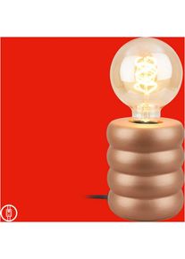 Briloner Leuchten LED Tischleuchte "FOAM", gold (braun), 1, &Oslash; 10cm H: 12cm, 1 Stk., Leuchten, 10,5x12,5 cm, Schlafzimmer, Wohnzimmer, B&uuml;ro, LED Tischleuchte