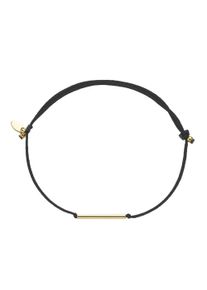 Armband Luigi Merano "Armband Textilband mit St&auml;bchen, Gold 375", gold, Armb&auml;nder, Damen, Gelbgold 375, Armband