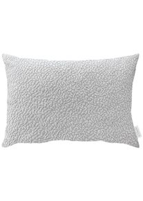Dekokissen Apelt "Toulouse", grau (hellgrau, unifarben), B:45cm H:10cm L:35cm, Chenille, Polyester, Dekokissen_Sitzkissen_Kissenh&uuml;llen, Dekokissen, Chenille mit 3D Effekt