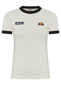 T-Shirt Ellesse "FORNELLO T-SHIRT", Damen, Gr. 44, sanftes wei&szlig;, Obermaterial: 95% Baumwolle, 5% Elasthan, Shirts T-Shirt, sportliche Passform, aus Baumwolle und Elasthan