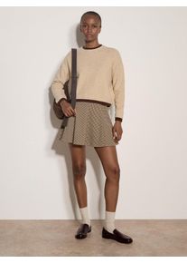 Strickpullover Apricot "Pullover im Lagenlook", Damen, Gr. XL (42), stein, gestrickt, , Modisch, normal Normale L&auml;nge, Rundhals, Gerippte &Auml;rmelb&uuml;ndchen, Pullover Strickpullover, mit abgesetzten Abschl&uuml;ssen