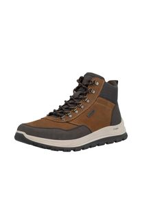 Winterboots Rieker, Herren, Gr. 43, braun, dunkelbraun, Leder, Lederimitat, Schuhe Winterboots, Outdoorboots mit wasserabweisender RiekerTEX-Membran
