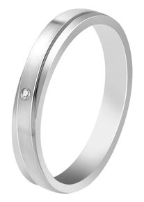 Partnerring Akzent "Unity, langlebig" Gr. 50, silber (silberfarbig50), Fingerringe, Damen, 50, Edelstahl, Partnerring