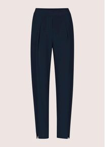Madeleine Mode Jerseyhose MADELEINE "Hose Barrel-Leg-Hose aus Jersey", Damen, Gr. 48, marine, Modern, Hosen Jerseyhose