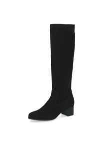 Stiefel Caprice, Damen, Gr. 41, XS-Schaft, schwarz, Textil, Schuhe Stiefel, Blockabsatz, Langschaftstiefel mit Stretch-XS-Schaft