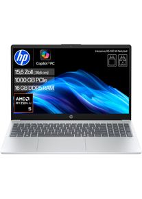 HP Notebook "OmniBook 3 NGAI 15-fn0655ng", gletschersilber, 16 GB RAM 1.000 GB SSD, Ryzen&trade; AI 5, Windows 11 Home, Notebooks, Notebook