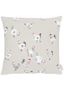 Dekokissen Apelt "3102", beige (natur, bedruckt), B:40cm H:0,5cm L:40cm, Bezug: 75% Baumwolle, 25% Polyester, Dekokissen_Sitzkissen_Kissenh&uuml;llen, Dekokissen
