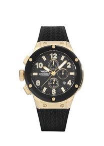 Chronograph Haemmer Germany "WAVE MASTER", schwarz (schwarz, schwarz), Armbanduhren, Damen, Chronograph, Quarzuhr, Armbanduhr, Damenuhr, Herrenuhr, Made in Germany