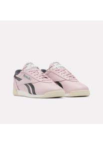Sneaker Reebok CLASSIC "F/S LO", Damen, Gr. 38,5, elementalpink, almostschwarz, chalk, Leder, Synthetik, Textil, Schuhe Sneaker