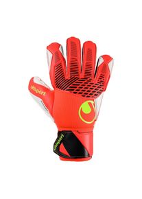 Torwarthandschuhe Uhlsport "Torwarthandschuhe FM ZNE Supersoft", Herren, Gr. 8, rot (fluo rot, wei&szlig;, fluo gelb), Obermaterial: 81% Gummi rubber. 13% Polyester PES. 6% Nylon NY., Handschuhe Torwarthandschuhe