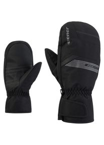 F&auml;ustlinge Ziener "GALLIUSSO-Z AQUASHIELD", Herren, Gr. 11,5, schwarz, Kunstfaser, Handschuhe F&auml;ustlinge, wasserdicht, winddicht, atmungsaktiv, warm