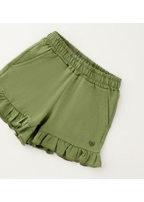 Shorts IDO "BABY GIRL SHORT", M&auml;dchen, Gr. 104, EURO-Gr&ouml;&szlig;en, gr&uuml;n (sage gr&uuml;n), 100% Baumwolle, Hosen Shorts